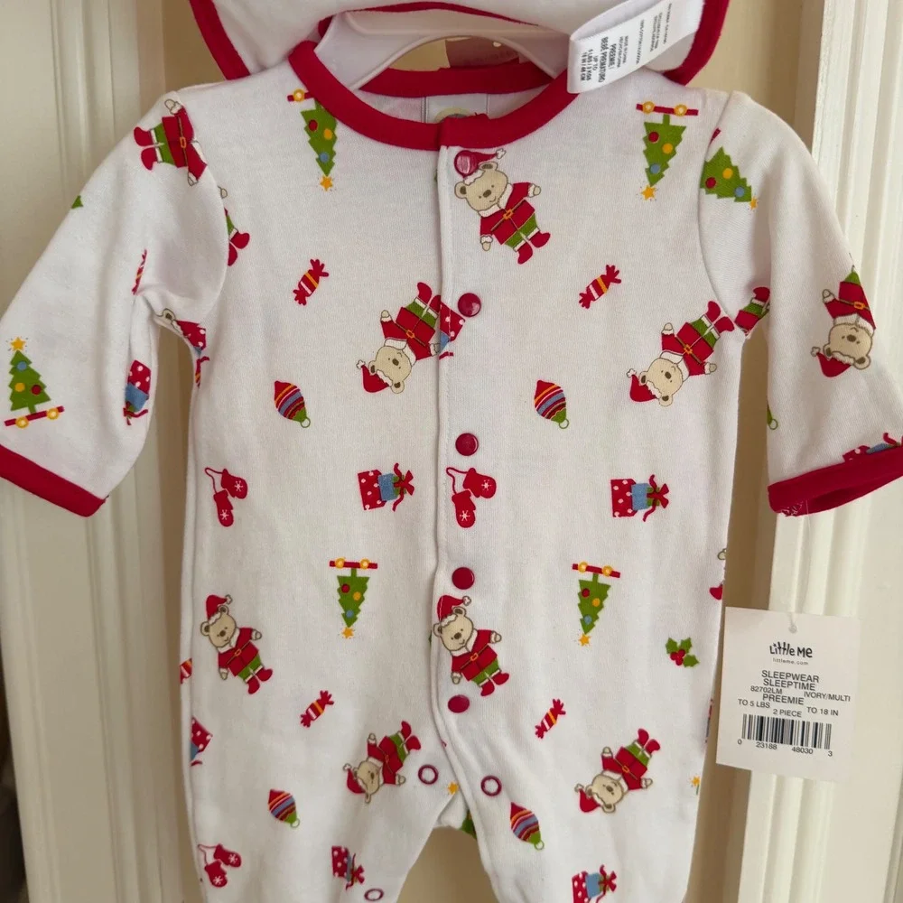 Little Me cotton footie
